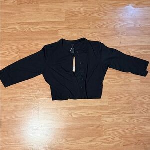 SKIMS Black Crop Top